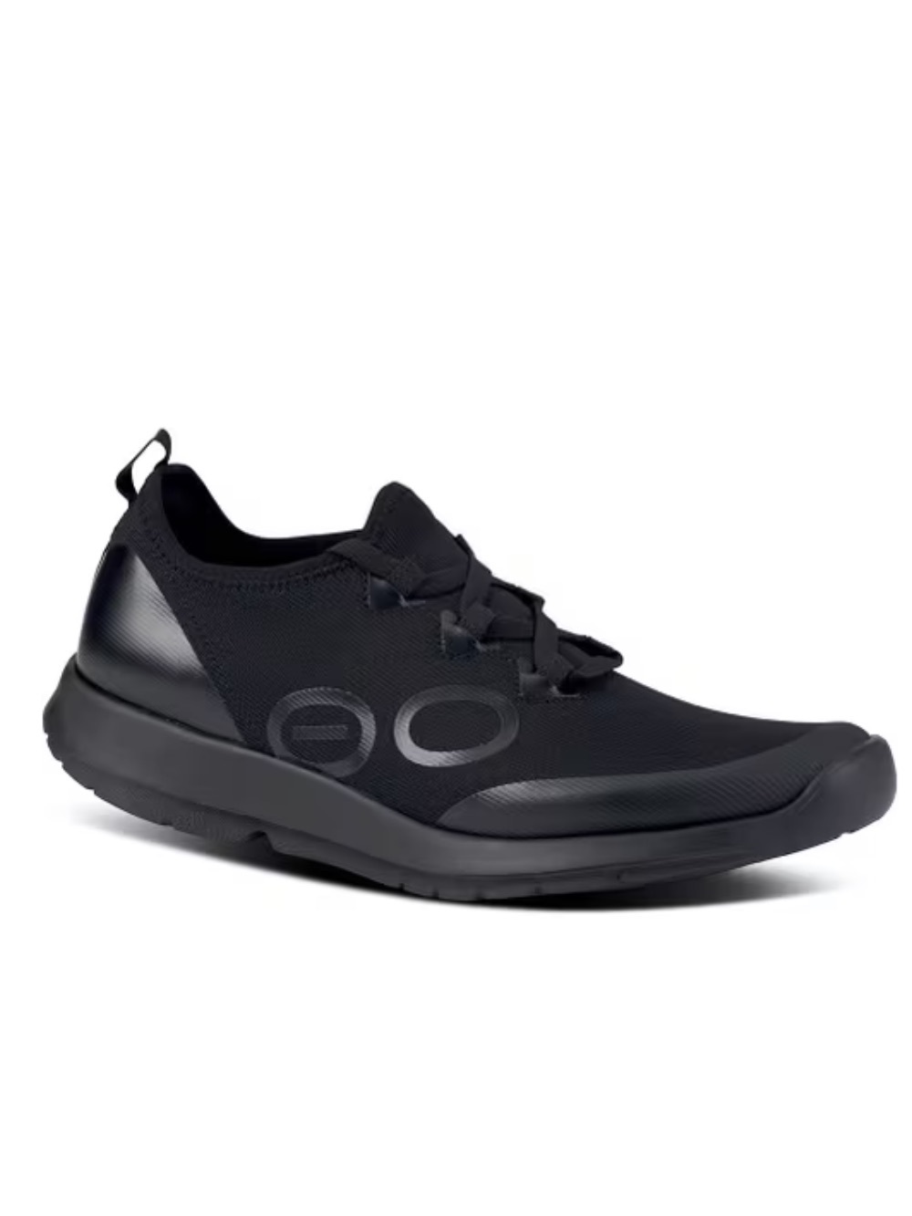 OOFOS OOMG Sport Sneakers Black Athletic Slip-On Lace Shoe Ortho Size 11 NWT